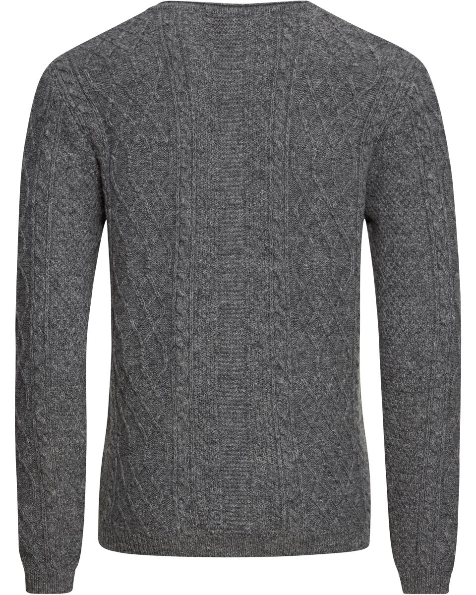 Luis Steindl Cable cardigan (Gray melange)