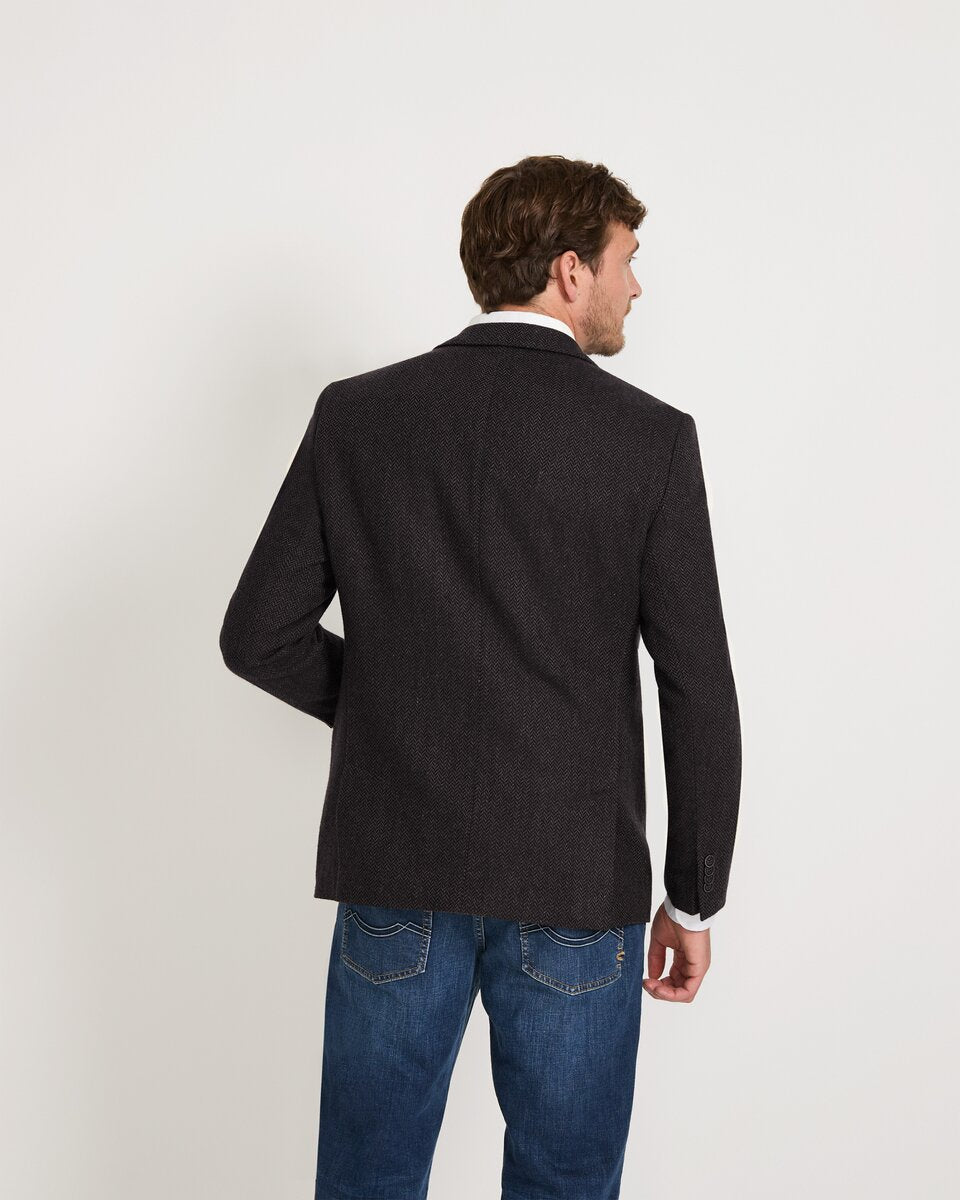 Highmoor Herringbone jacket (Navy/Brown)