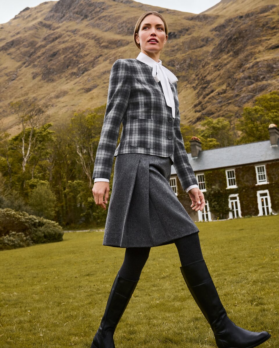 Highmoor Short tweed jacket (Gray)