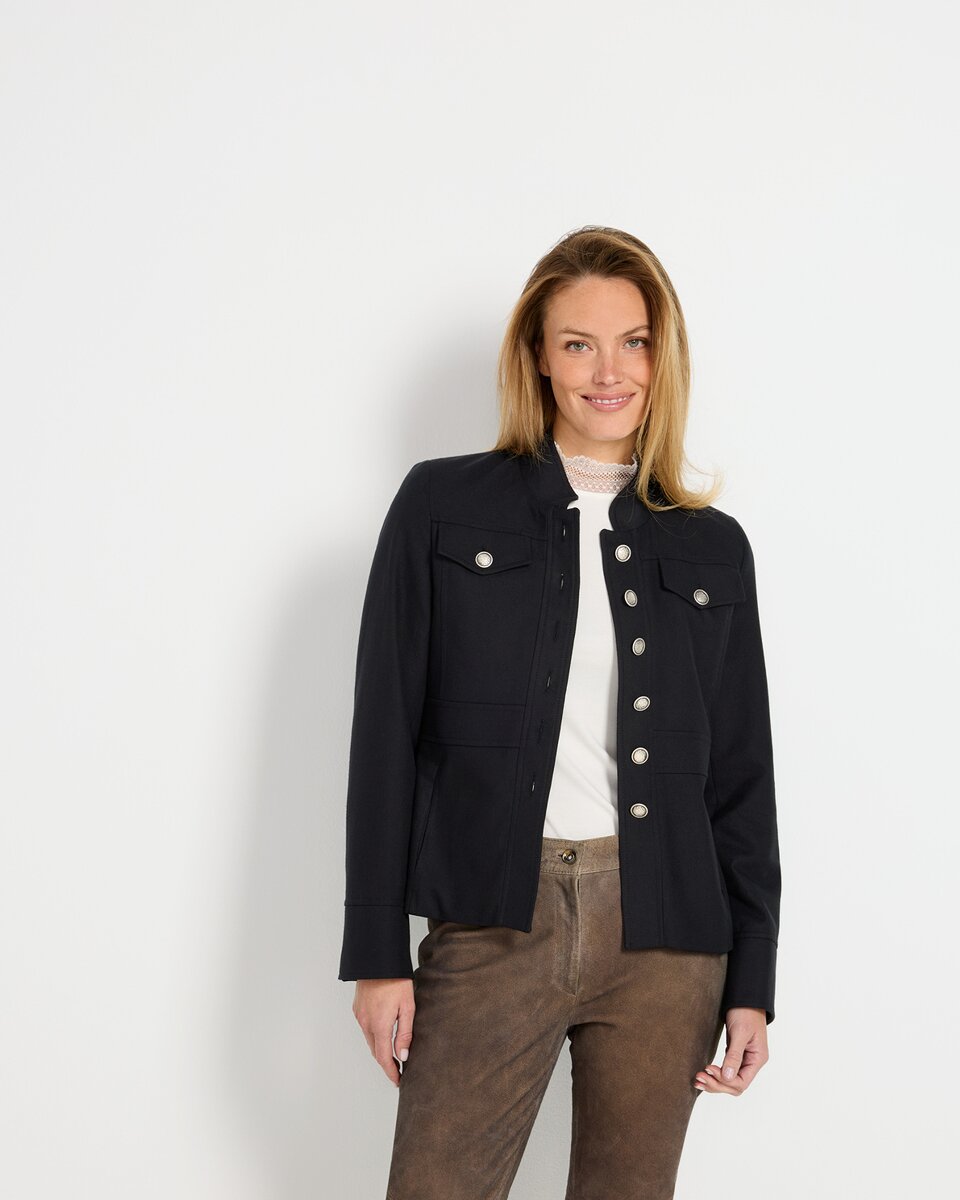Reitmayer Jacket with stand-up collar (Black)
