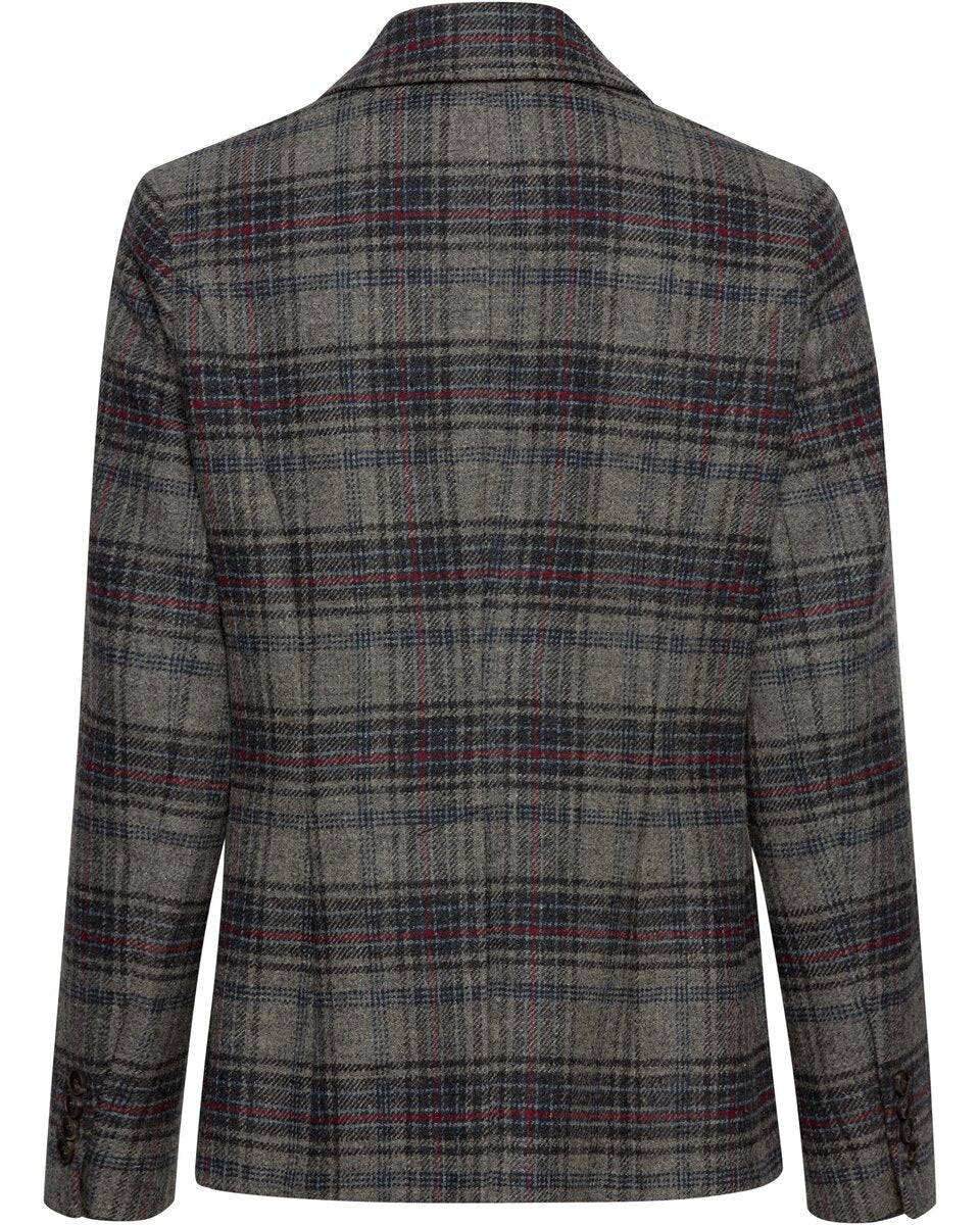 Highmoor Check blazer (Grey/Blue/Red)