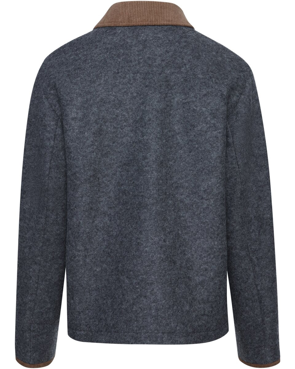 Reitmayer Jacket with corduroy collar (Blue)