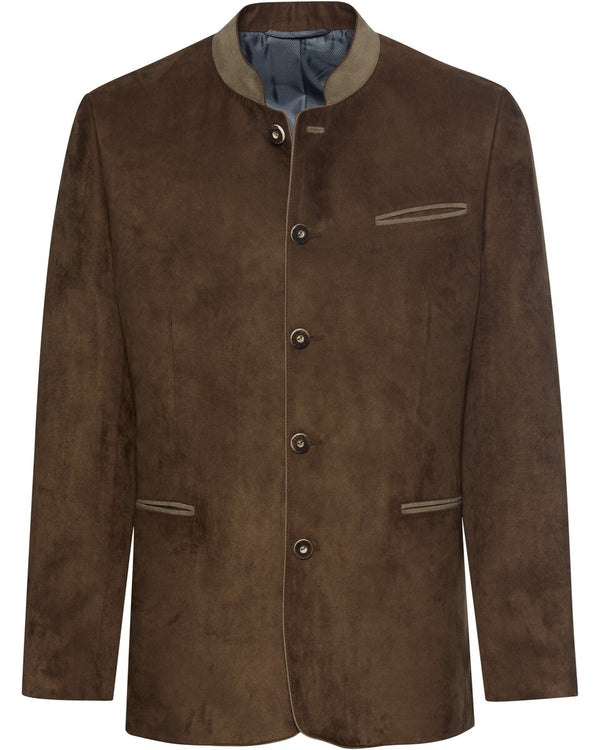 Luis Steindl Jacket with suede look (Brown)
