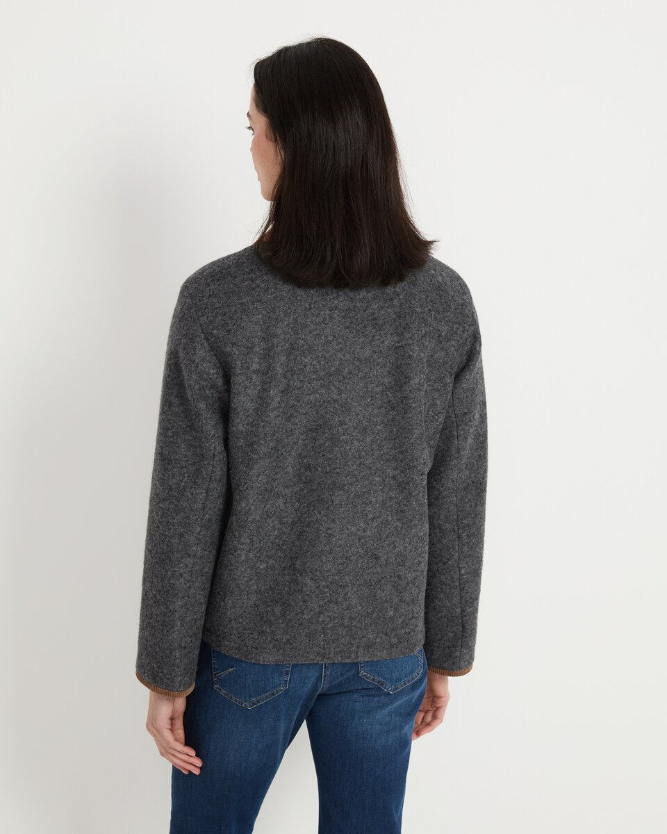 Reitmayer Jacket with corduroy collar (Gray)