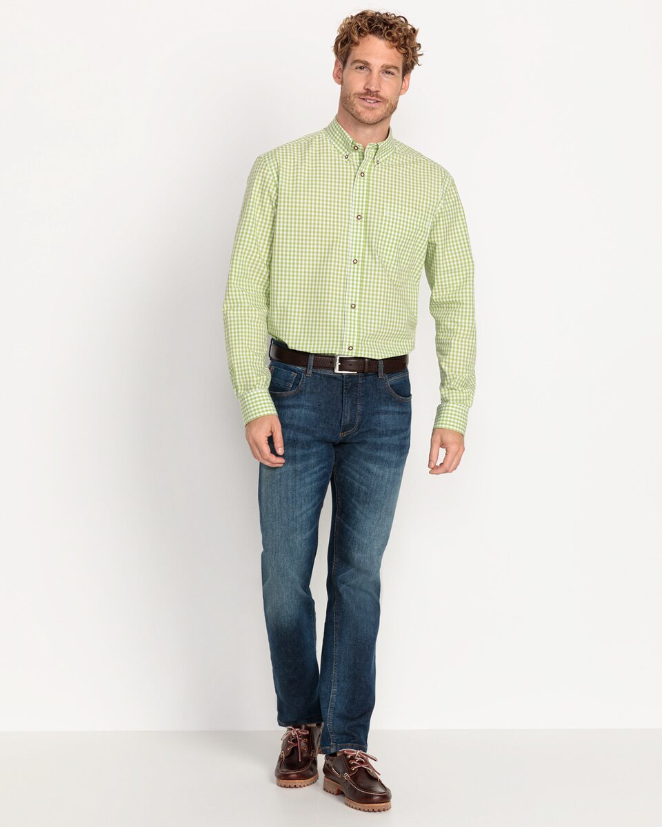 Luis Steindl Double pack of checked shirts (Apple/Blue)