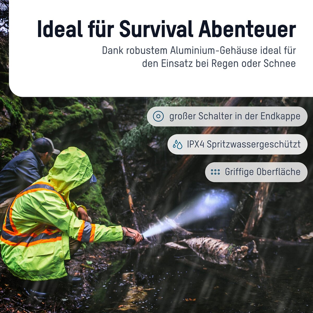 Ansmann Flashlight Survival TS450RF