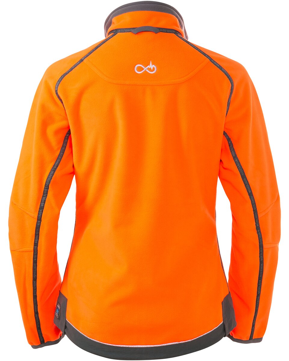 Merkel Gear Women's reversible fleece jacket HELIX (Olive/orange)