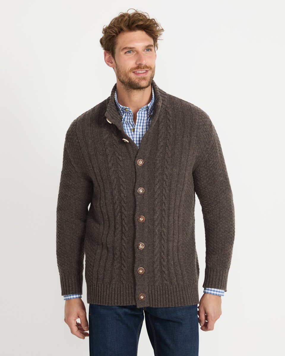 Luis Steindl Cable cardigan (Taupe)