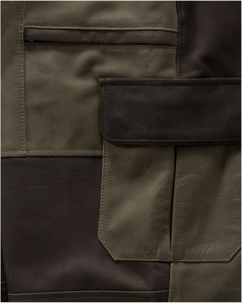 Parforce Women's Prestige Full Bull ādas bikses (olīvu/brūnas)