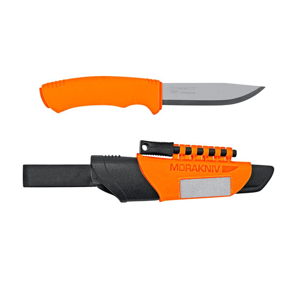 Нож Morakniv Bushcraft Survival Black клинок черный (оранжевый)