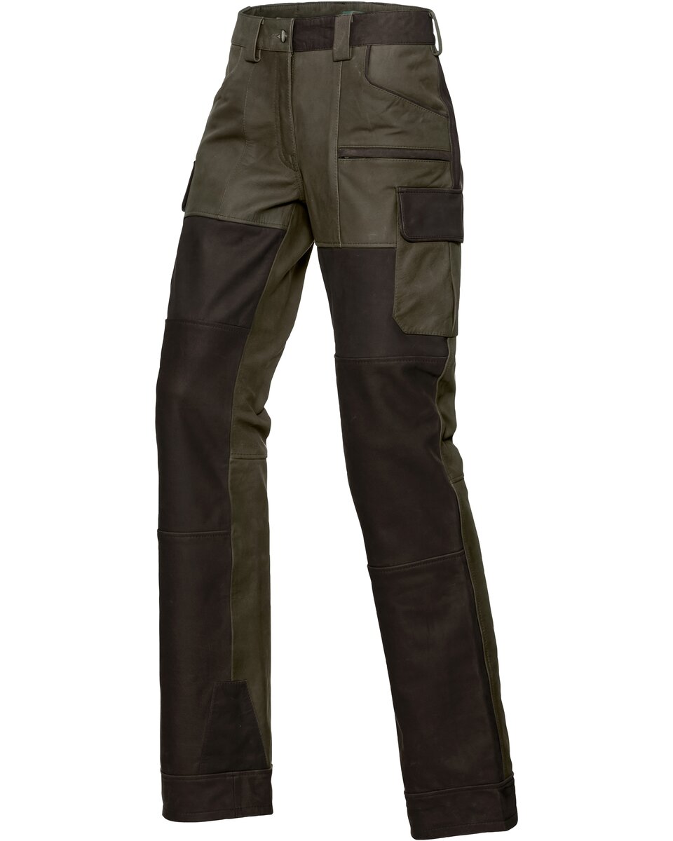 Parforce Women's Prestige Full Bull ādas bikses (olīvu/brūnas)