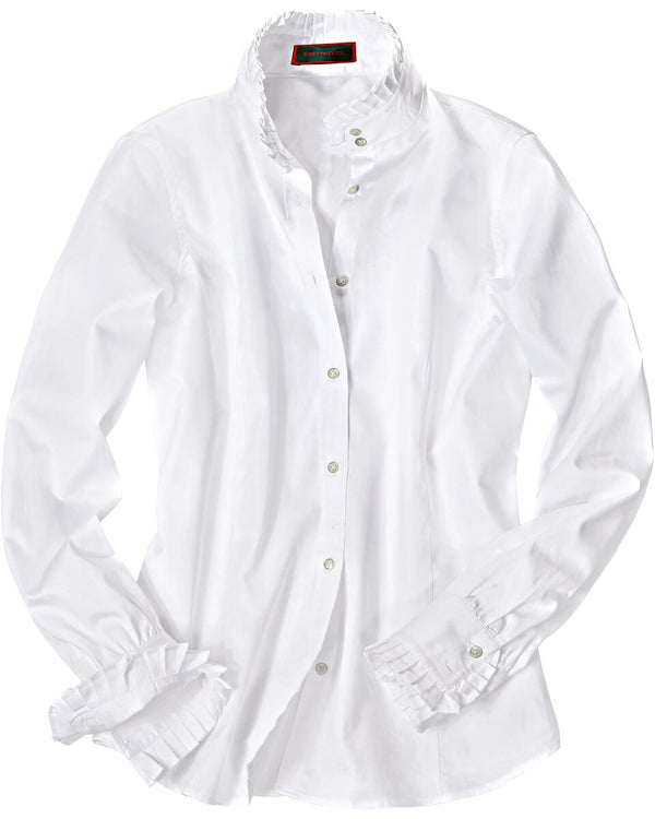 Reitmayer Blouse with ruffle collar (White)