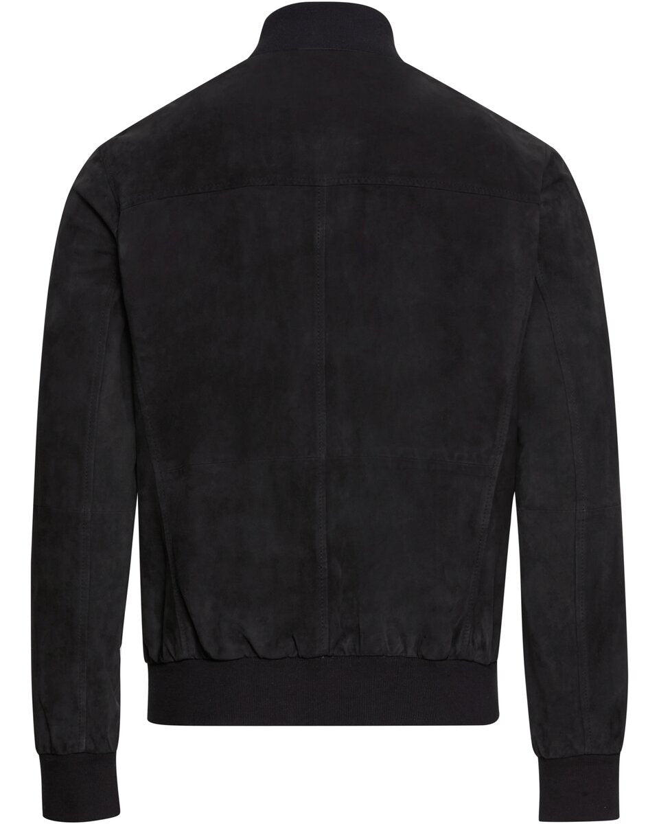Highmoor Leather blouson (Marine)