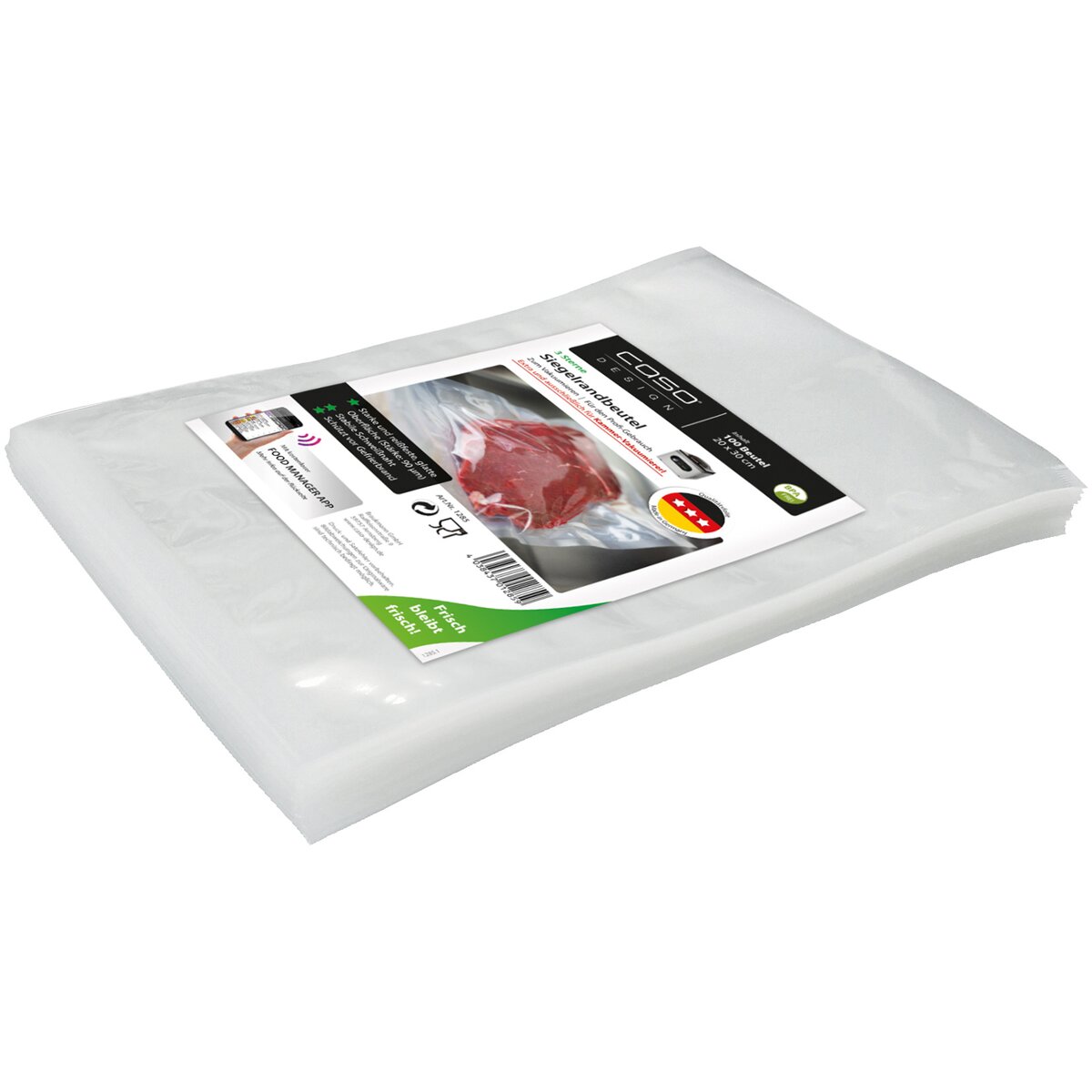 CASO Sealed edge bags – 100 pieces (20x30cm)