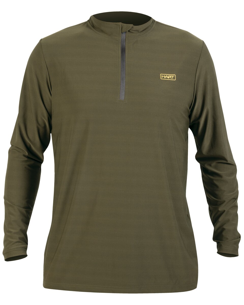 Hart Zip-Longsleeve krekls Ural (olīvu)