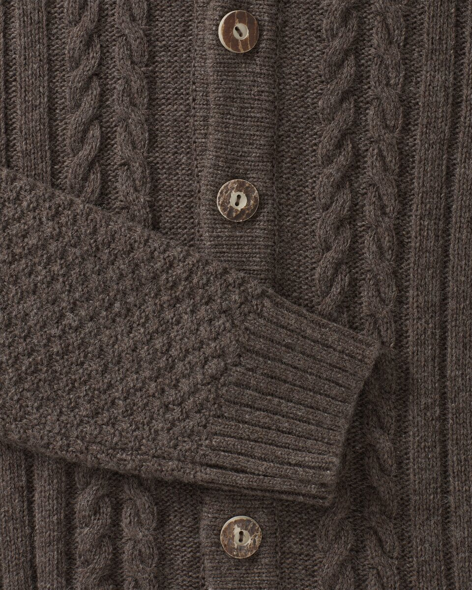 Luis Steindl Cable cardigan (Taupe)
