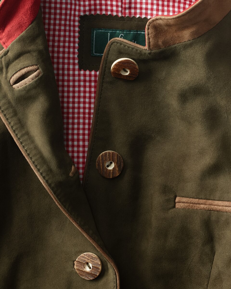 Luis Steindl Leather jacket (Olive/Brown/Red)