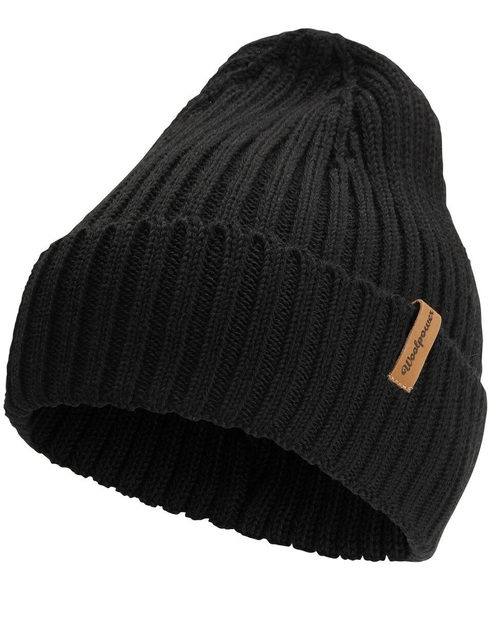 Woolpower Beanie Rib (Black)