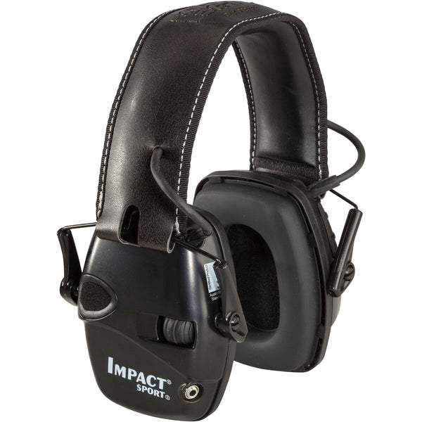 Howard Leight Impact Sport dzirdes aizsardzība (melna)