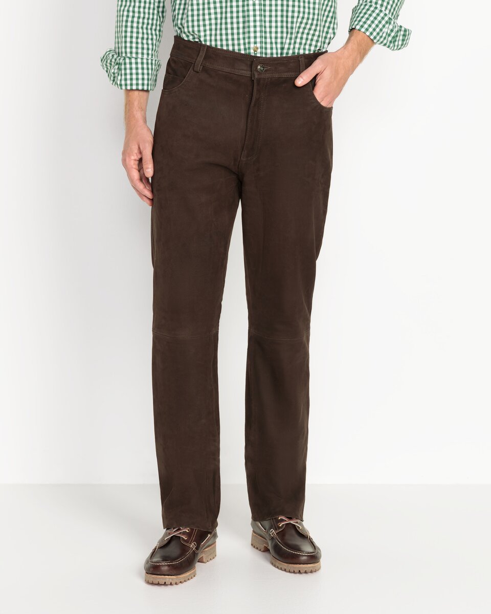 Luis Steindl Buffalo leather pants (Brown)