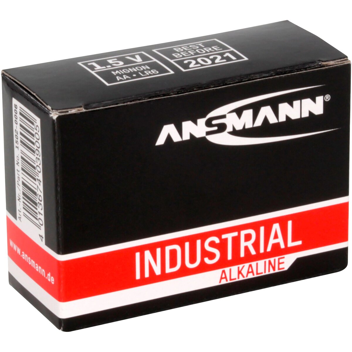 Ansmann Alkaline Industrial AA Mignon baterijas, 10 gab. iepakojums