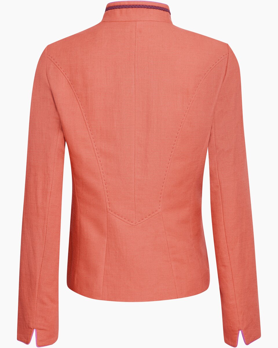 Reitmayer Stand-up collar jacket with contrast (Light orange)