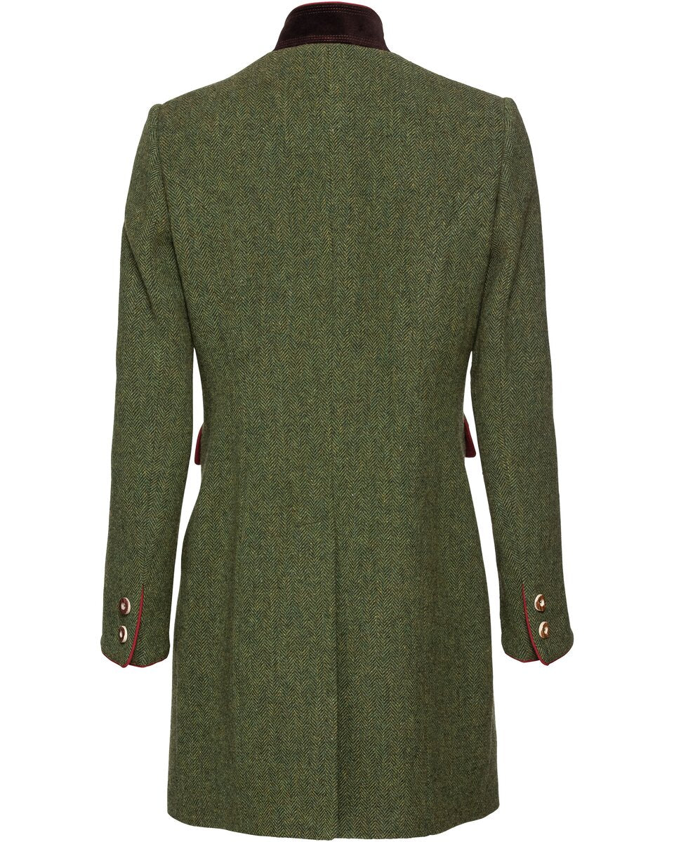 Luis Steindl Herringbone frock coat (Moss/Pumpkin)