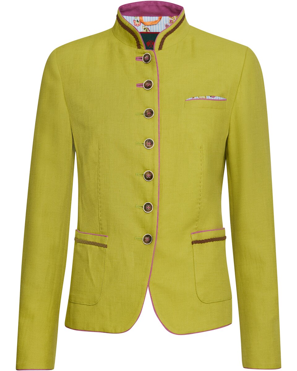 Reitmayer Stand-up collar jacket with contrast (Green)
