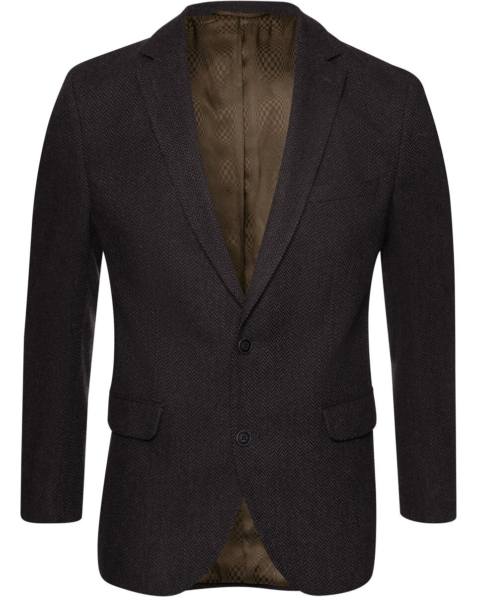 Highmoor Herringbone jacket (Navy/Brown)