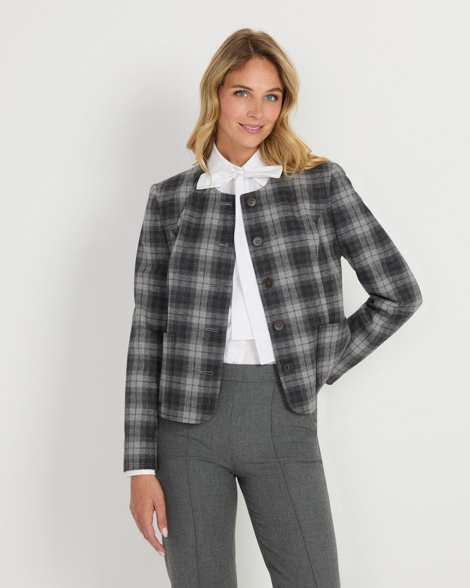 Highmoor Short tweed jacket (Gray)