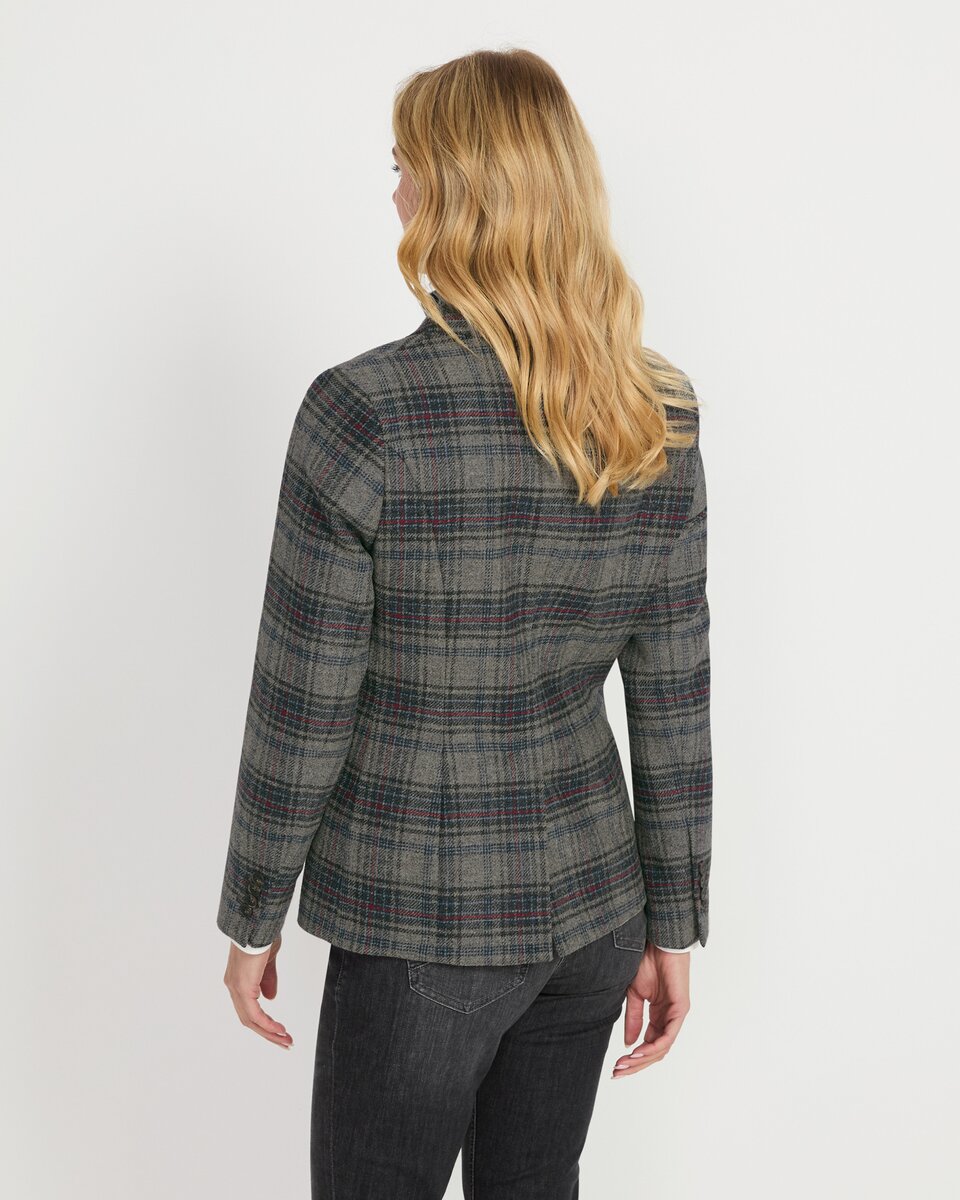 Highmoor Check blazer (Grey/Blue/Red)