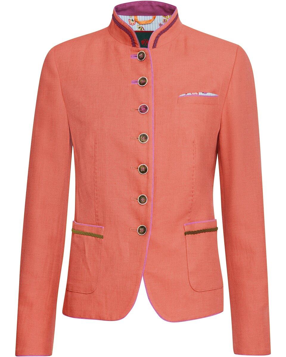 Reitmayer Stand-up collar jacket with contrast (Light orange)