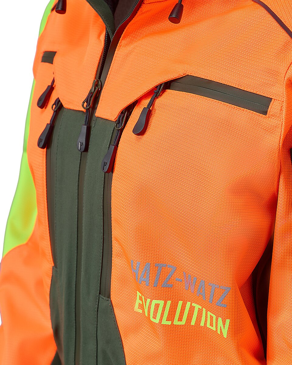 Parforce Women's hunting jacket Hatz-Watz Waterproof (Signal orange/olive)