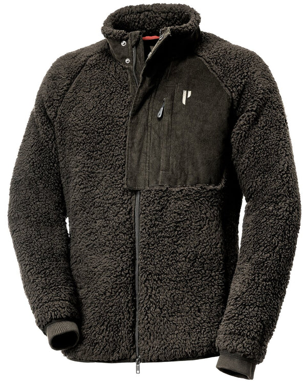 Parforce Pile fleece jacket corduroy (Olive brown)