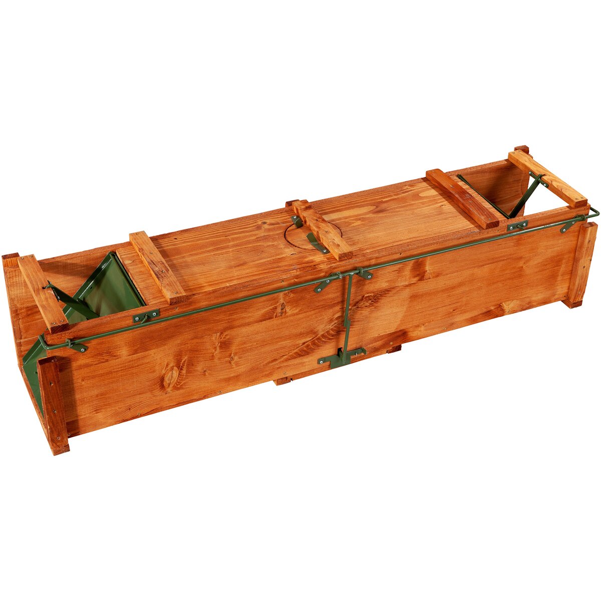 Двухдверный деревянный ящик с защелкой (размеры (ДхШхВ) 120x25x25 см, вес 15 кг)