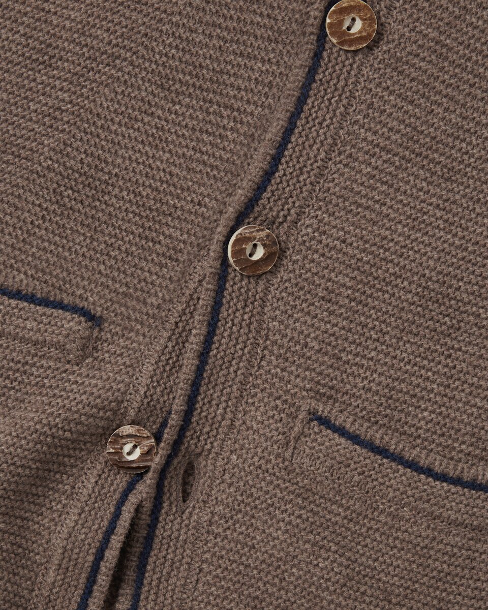 Luis Steindl Left-left knitted vest (Brown)