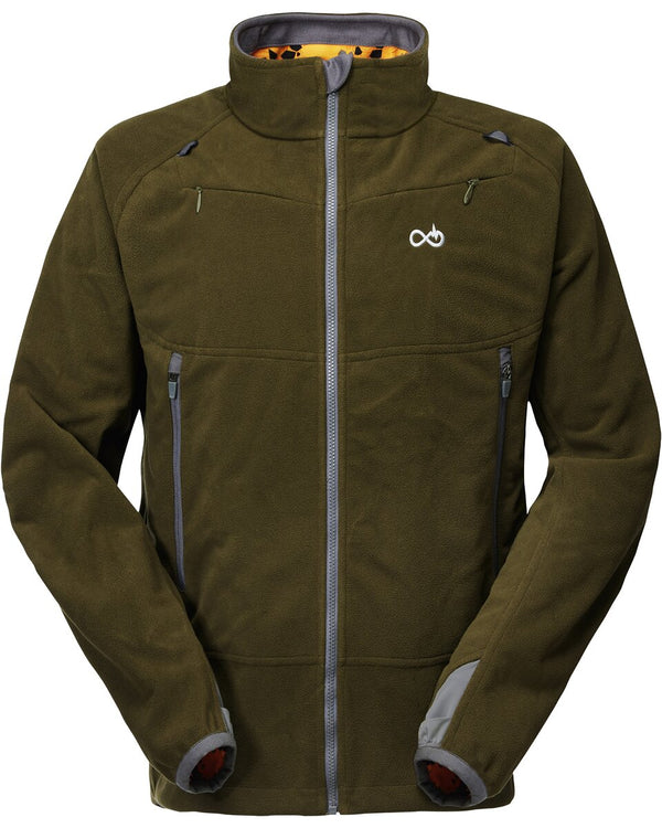 Merkel Gear HELIX Infinity Fire reversible jacket (Solid Olive/Infinity Fire Camo)
