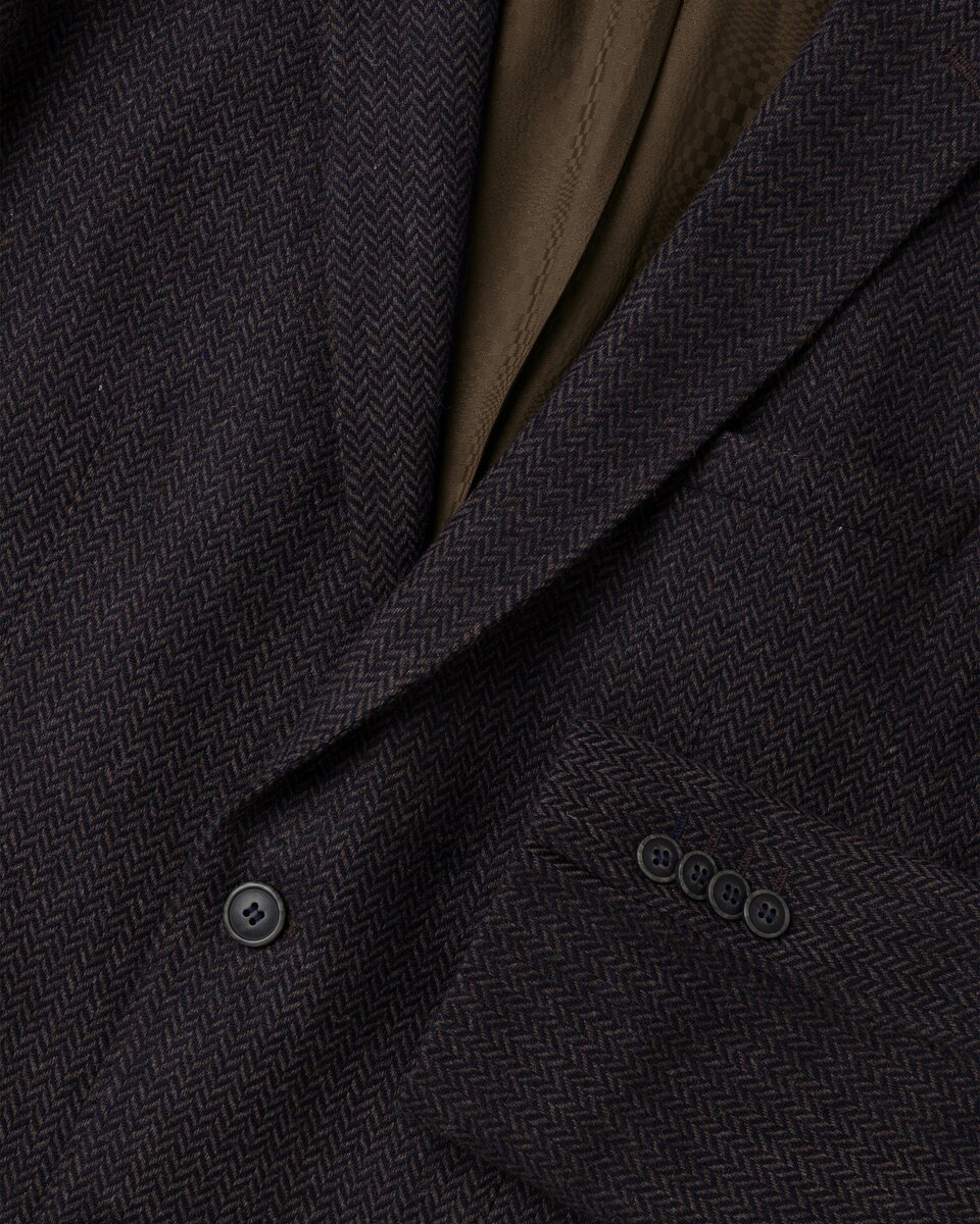 Highmoor Herringbone jacket (Navy/Brown)