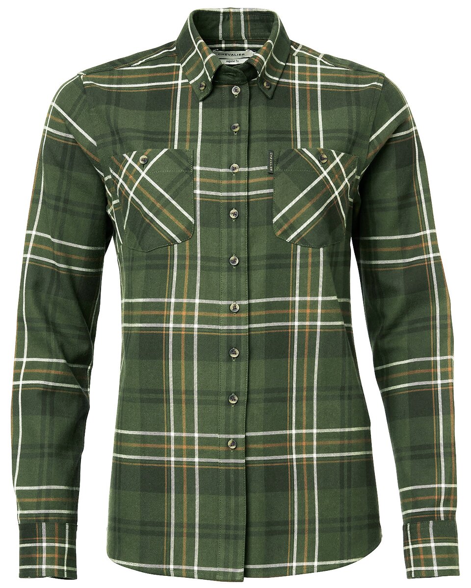 Chevalier Willow 2 blouse (Willow Green Checked)