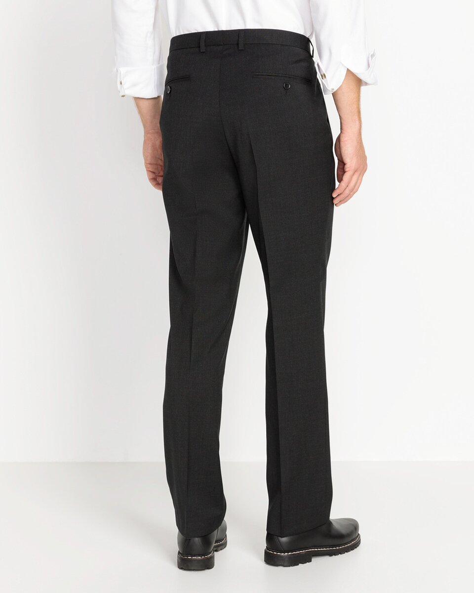 Luis Steindl Flat front trousers (Anthracite)