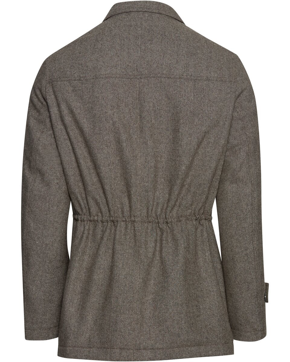 Highmoor herringbone outdoor jacket (Brown/gray)