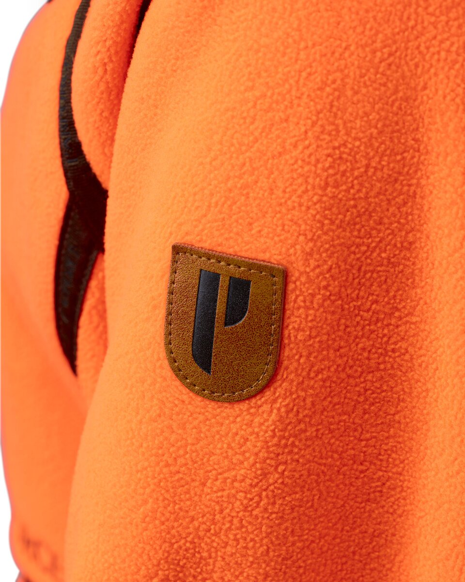 Parforce Women's reversible fleece jacket Reverse Pro (Olive/signal orange)