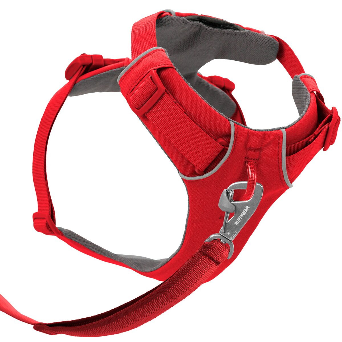 Ruffwear Front Range® suņu iejūgs jaunais modelis (M izmērs (krūšu apkārtmērs 69-81 cm) – Red Canyon)