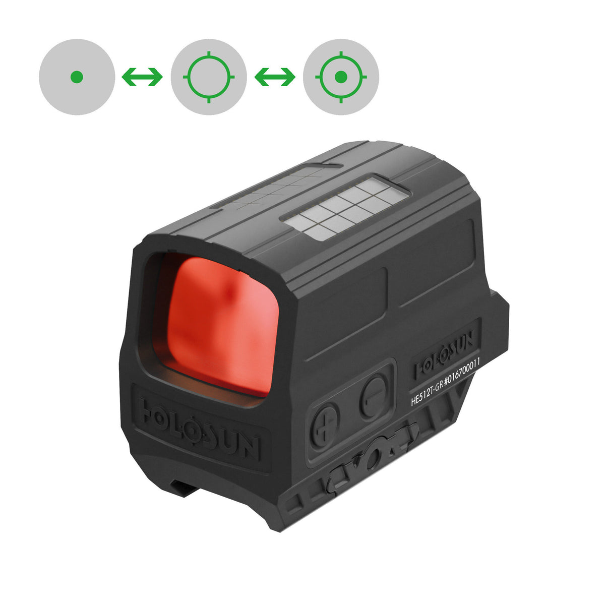 HE512T-GR — Green Reticle/Solar/Titanium