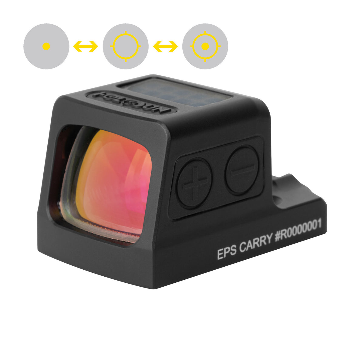 EPS-CARRY-GD-MRS — Gold Multi-Reticle, 7075 Aluminum, Enclosed, Solar
