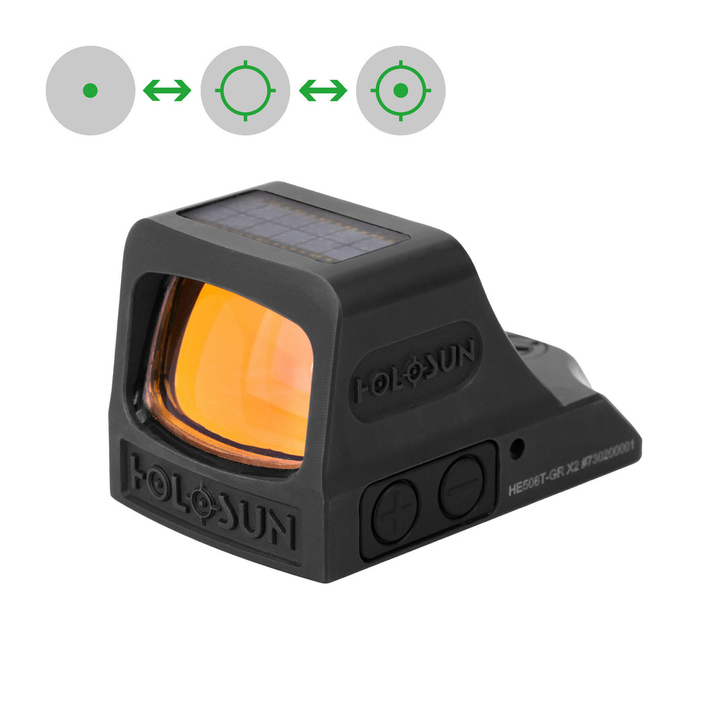 HE508T-X2-GR — Green Circle Dot/Solar/Titanium
