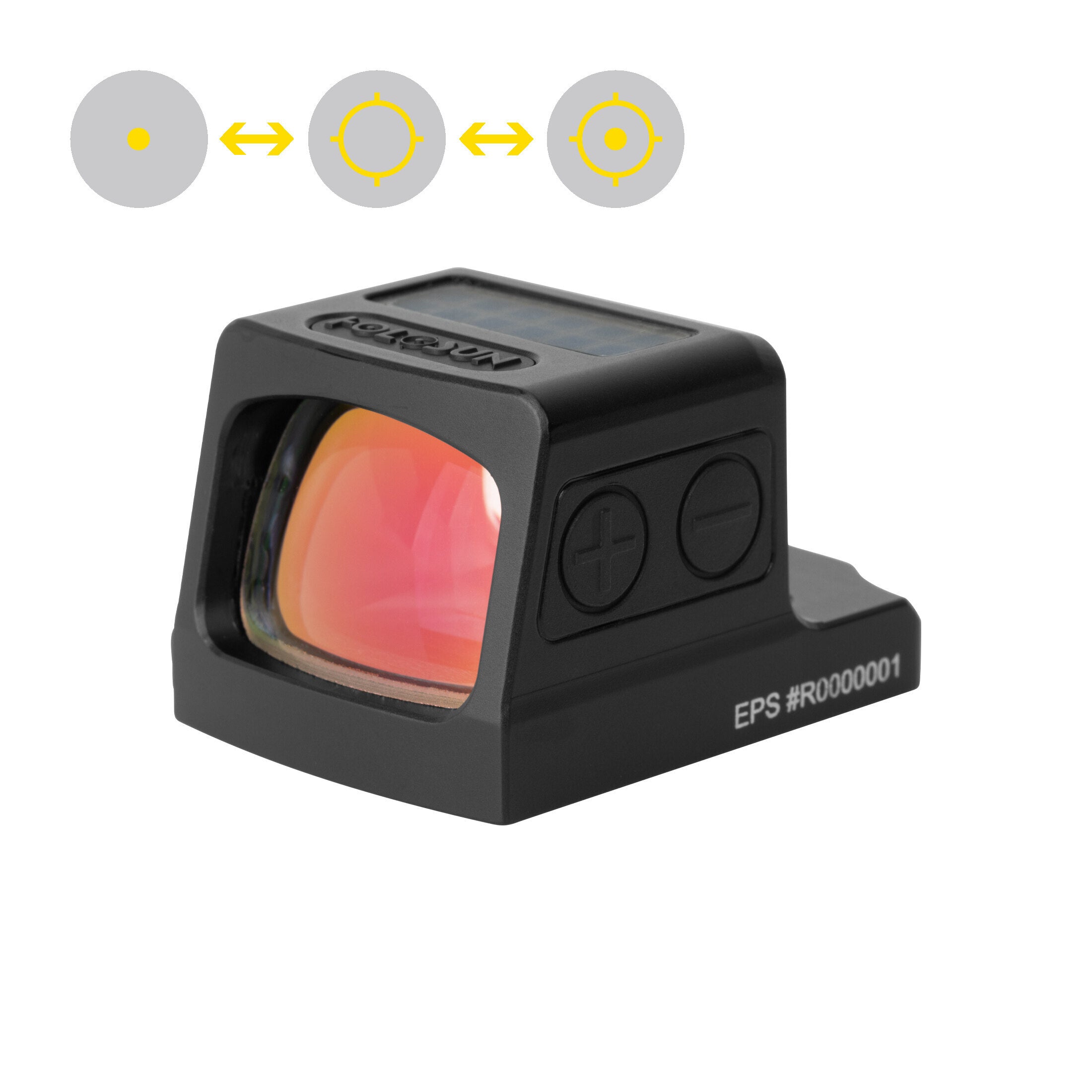 EPS-GD-MRS — Gold Multi-Reticle, 7075 Aluminum, Enclosed, Solar