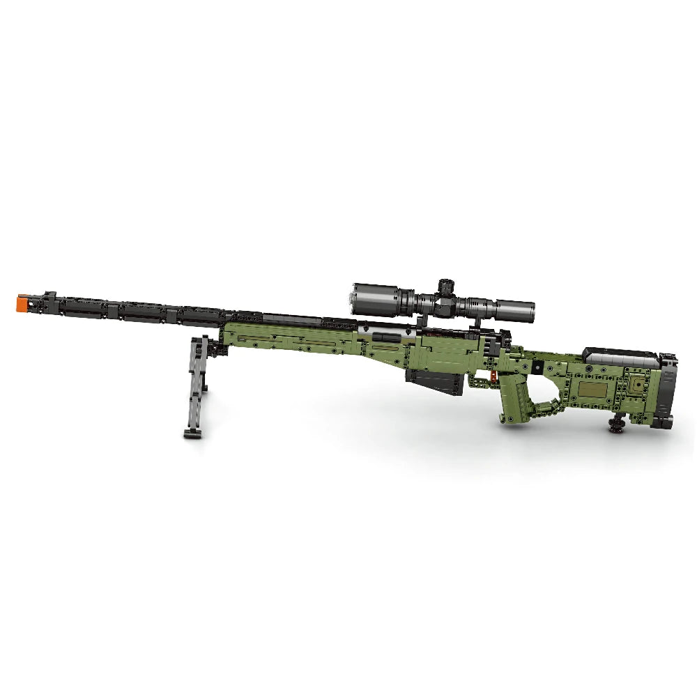 Reobrix Super Magnum AWM — Konstruktora Snaipera Šautenes Komplekts (1245 gab.)