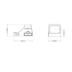 HS407K-X2-RD — Red 6 MOA Dot/Shake Awake