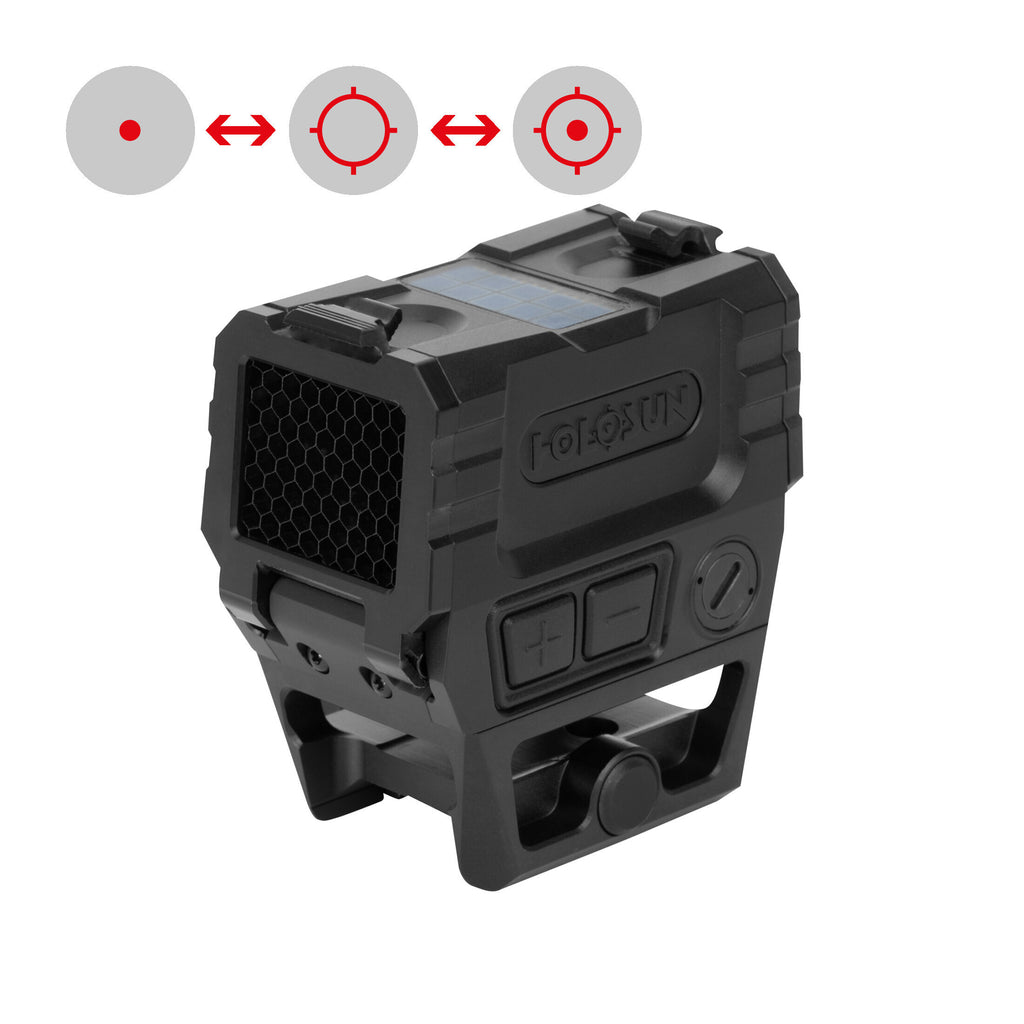 AEMS-PRO-X2-RD — 7075 Aluminum/Solar/Circle Dot/Red